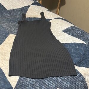 Old Navy Black Ribbed Tank Top dress